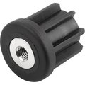 Kipp Screw Plug, 30 mm Dia, Black, Plastic K0431.143010